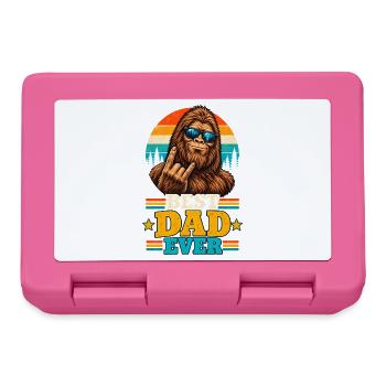 Best Dad Ever Bigfoot Dad Sasquatch Dad  - Brotdose - Pink - Vorne