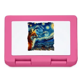 Rotfuchs Fuchs Starry Night - Brotdose - Pink - Vorne