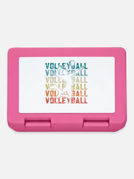 Volleyball Volleyballer Für Männer Frauen Kinder - Brotdose - Pink
