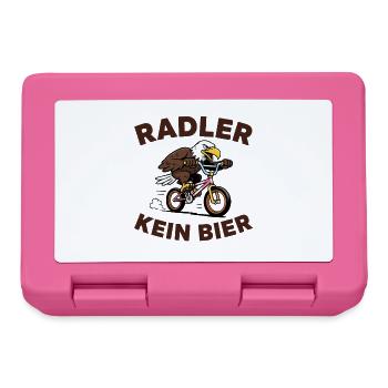  Radler Kein Bier Adler Fahrrad Humor Spruch Für - Brotdose - Pink - Vorne