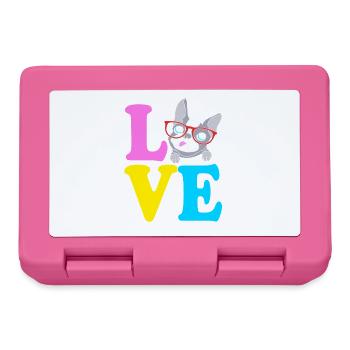 Boston Terrier - Brotdose - Pink - Vorne