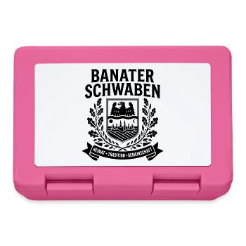 Banater Schwaben | Wappen | Tradition - Brotdose - Pink - Vorne