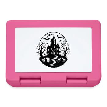 Halloween Spukhaus - Brotdose - Pink - Vorne