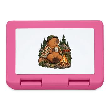 Capybara Camping - Brotdose - Pink - Vorne