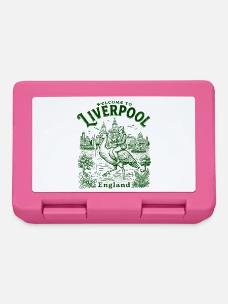 Welcome To Liverpool England City Art - Brotdose - Pink