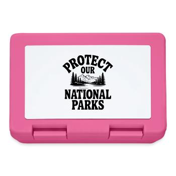 Schützen Sie unsere Nationalparks - Brotdose - Pink - Vorne