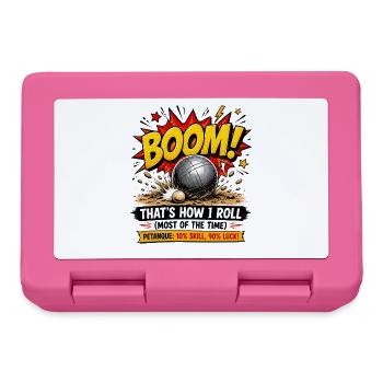 Boom Thats How I Roll Petanque 10 Prozent Skill - Brotdose - Pink - Vorne