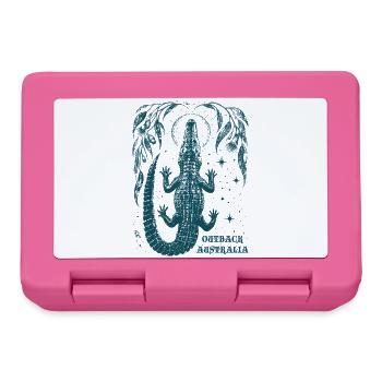 Australien Krokodil Wildnis - Brotdose - Pink - Vorne