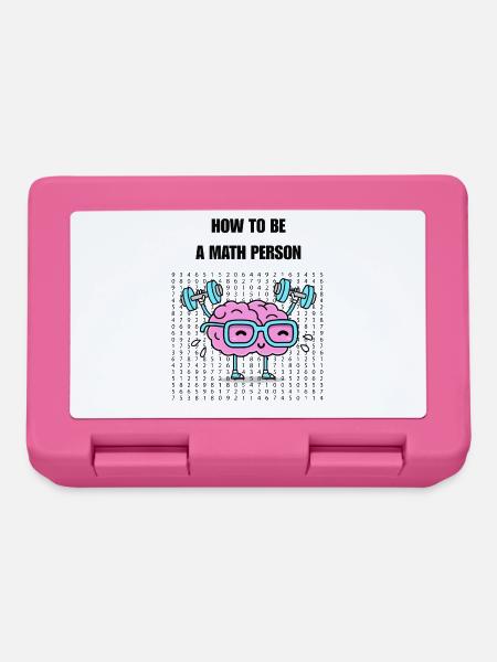 Wie man ein Mathe-Mensch wird - Brotdose - Pink