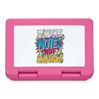 Vocalist I Make Notes Not Excuses Vocal Coach - Brotdose - Pink - Vorne