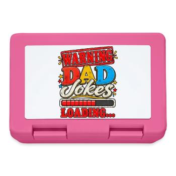 Papa-Witze lädt sich Lustiges Papa-Design - Brotdose - Pink - Vorne