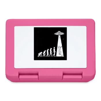  Evolution Mensch Zu Alien Ufo Entführung Science - Brotdose - Pink - Vorne