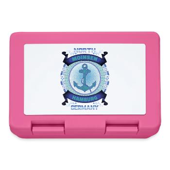 Moinsen Hamburg Anker Maritim Norddeutschland - Brotdose - Pink - Vorne