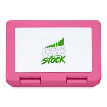 Investor Stock Market Day Trading Trader Broker - Brotdose - Pink - Vorne