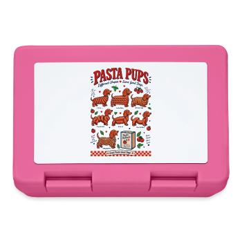 Pasta Pups Dachshund  - Brotdose - Pink - Vorne