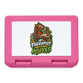 Mein Therapeut Hat Vier Pferde - Brotdose - Pink - Vorne