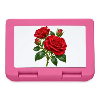 Crimson Rose Bouquet-Kunstwerk - Brotdose - Pink - Vorne