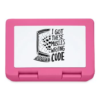 Ich habe diese Muskeln beim Code-Programmieren bekommen - Brotdose - Pink - Vorne