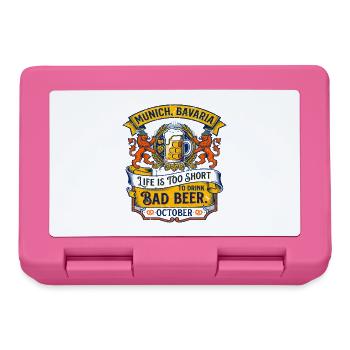 Bad Munich Bavaria October Beer Festival Novelty - Brotdose - Pink - Vorne