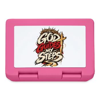 Gott führt meine Schritte - Brotdose - Pink - Vorne