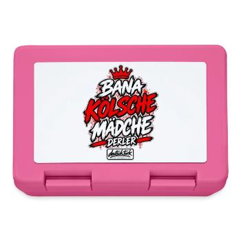 Bana Kölsche Mädche derler – Köln - Brotdose - Pink - Vorne