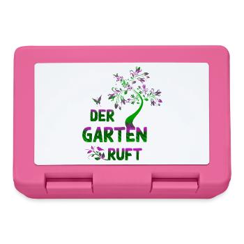 Der Garten ruet – Neongrün & Pink Botanik - Brotdose - Pink - Vorne