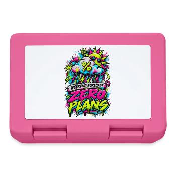 Zero Plans Weekend Graffiti - Brotdose - Pink - Vorne