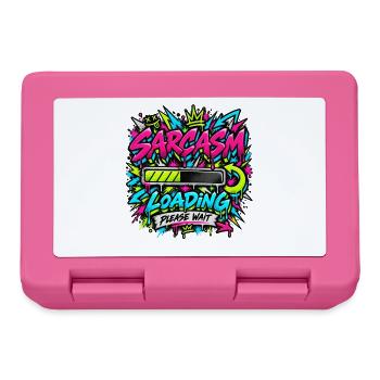 Sarcasm Loading Neon Graffiti - Brotdose - Pink - Vorne