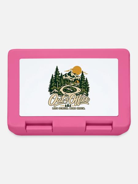 Out of Office – Wandern & Natur T-Shirt - Brotdose - Pink