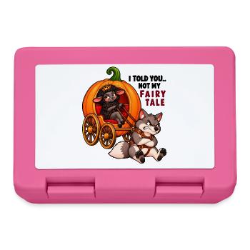 Schwarze Schaf-, Wolf- und Kürbiswagen. - Brotdose - Pink - Vorne