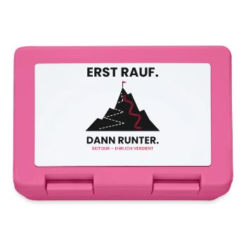 Erst rauf, dann runter | Skitour - Brotdose - Pink - Vorne
