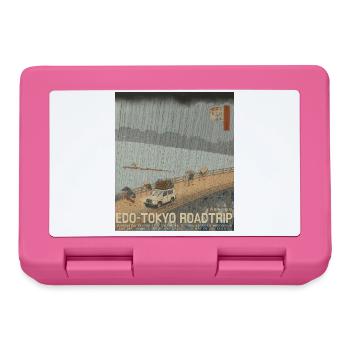 Edo Tokyo Road Trip Neo Ukiyo-e Japanese Art - Brotdose - Pink - Vorne