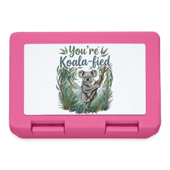You're Koala-fied – Süßes Koala Bär Geschenk - Brotdose - Pink - Vorne