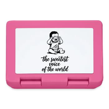 The sweetest Voice of The World Baby Singen Chor - Brotdose - Pink - Vorne