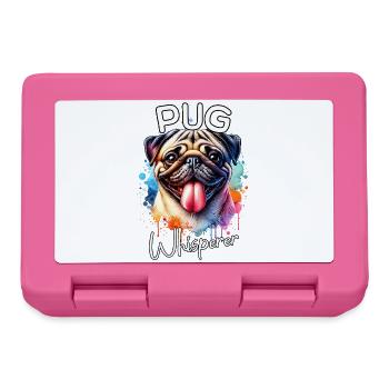 Mops Flüsterer - Brotdose - Pink - Vorne