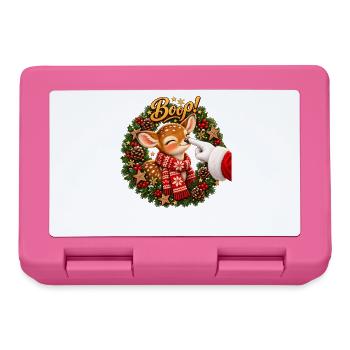 Boop! Cute Reindeer Christmas - Brotdose - Pink - Vorne
