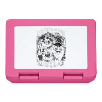 Grýla Julfest Troll mit Weihnachtskatze Nordische  - Brotdose - Pink - Vorne