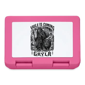Grýla Gehörnte Winterhexe Isländische Sage Rauhnäc - Brotdose - Pink - Vorne