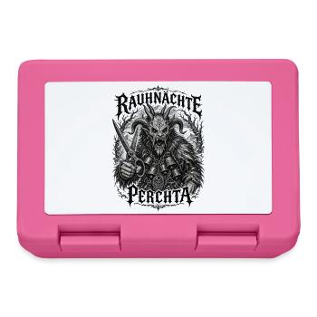 Rauhnächte Perchta Schnitzkunst Glocken Krampus  - Brotdose - Pink - Vorne
