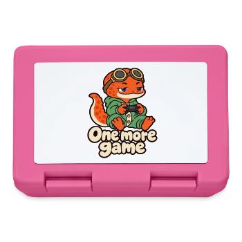 Sleepy Gamer Salamander – Noch ein Spiel - Brotdose - Pink - Vorne