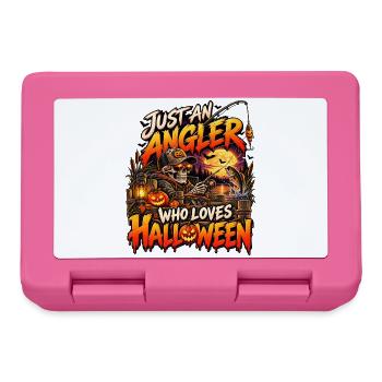 Nur ein Angler der Halloween mag - Brotdose - Pink - Vorne