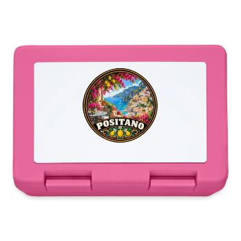 Positano Italien Mittelmeer Küste Urlaub - Brotdose - Pink - Vorne