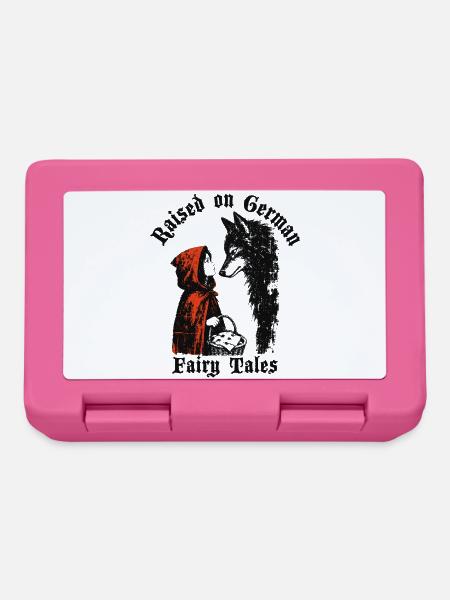 Raised on German Fairy Tails Rotkäppchen - Brotdose - Pink