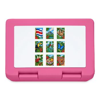 Costa Rica Briefmarken - Brotdose - Pink - Vorne