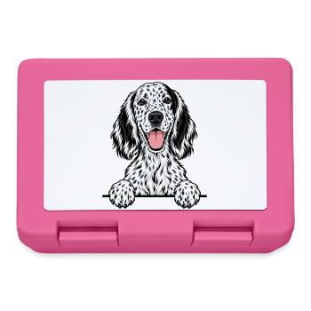 Englischer Setter - Brotdose - Pink - Vorne