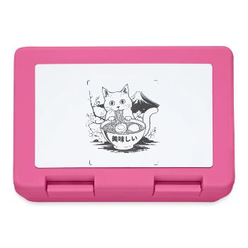 Katze Klaut Mein Ramen - Brotdose - Pink - Vorne