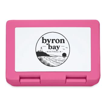 Byron Bay Küsten-Silhouette - Brotdose - Pink - Vorne
