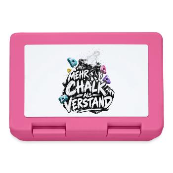 Mehr Chalk als Verstand Bouldern Spruch - Brotdose - Pink - Vorne
