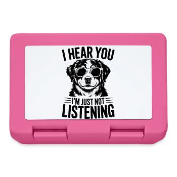 Berner Sennenhund Witz Berner Sennenhund Geschenk  - Brotdose - Pink - Vorne