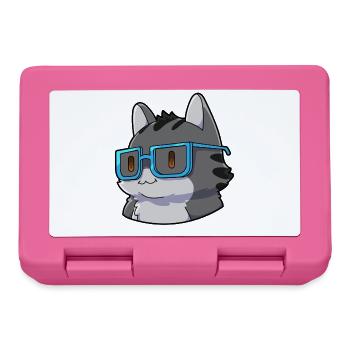  Mathe Katze Nerd - Brotdose - Pink - Vorne